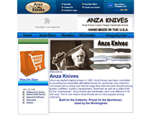 Tablet Screenshot of anzaknives.biz