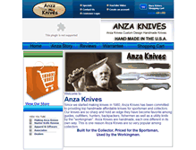Tablet Screenshot of anzaknives.com